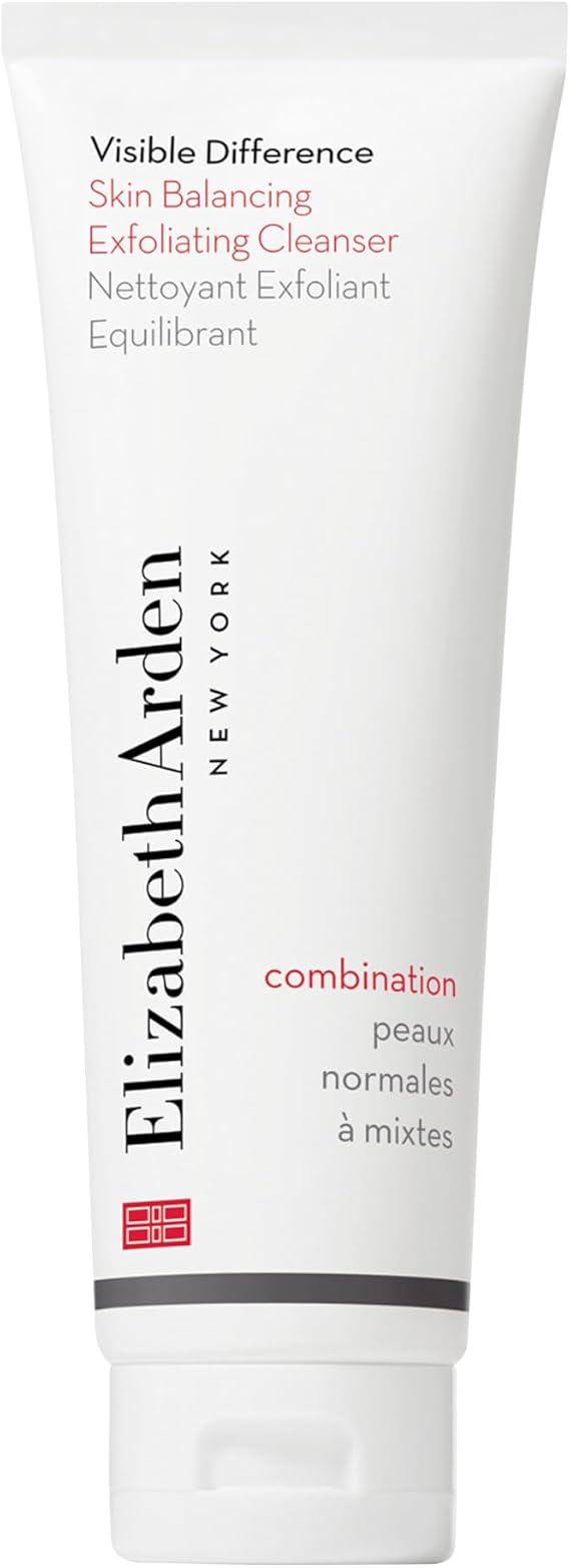 Elizabeth Arden Visible Difference Skin Balancing Exfoliating Cleanser, 125ml, Black, (Pack of 1)