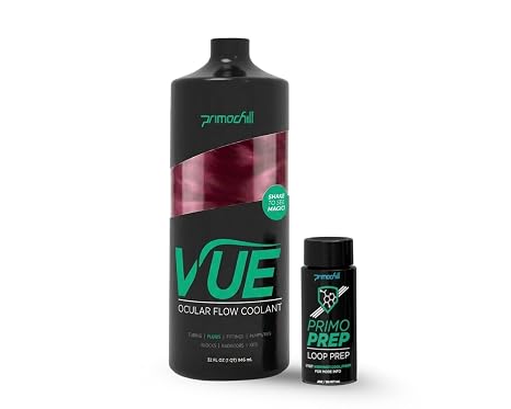 PrimoChill Vue - Computer WaterCooling Coolant, Visual Flow, Solid/Non-Transparent, Full Protection, PrimoPrep Included, Proudly Made in The USA - Black Cherry Violet