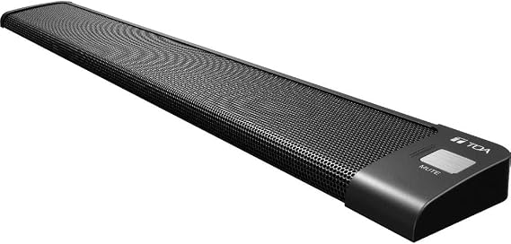 TOA Electronics AM-1BMK2 Real-time Steering Array Microphone System; 8X Electret Condenser; Cardioid Polar Pattern; 1x TA3F 3-Pin Female Analog Output; iPadOS/Windows Compatible; Black