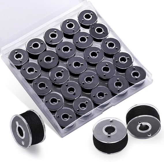 Uzecpk Sewing Thread Bobbin Thread 25 PCS Sewing Machine Bobbins