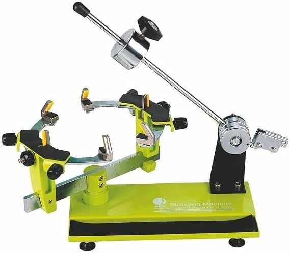 TIMDU Badminton Racket String Machine, 360° Racket Rotation/6 Point Mounting System for Badminton Racket Spring Pull Cable Ends Circular Drawstring, Individual String Clamps