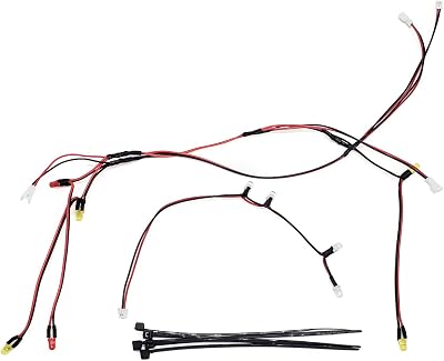 FCX24m Light Kit, RC Roof LightsTurn Signal Brake Light for FMS FCX24m 124 RC Crawler Car Upgrade Parts Style 1