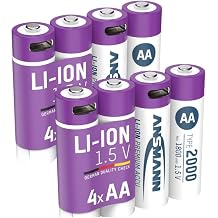 Ansmann AA 2000 Lithium-ion Rechargeable Battery - 8 Pack