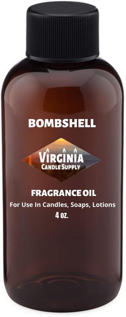 Bombshell Fragrance Oil (Our Version of The Brand Name) (4 oz Bottle) for Candle Making, Soap Making, Tart Making, Room Sprays, Lotions, Car Fresheners, Slime, Bath Bombs, Warmers.........