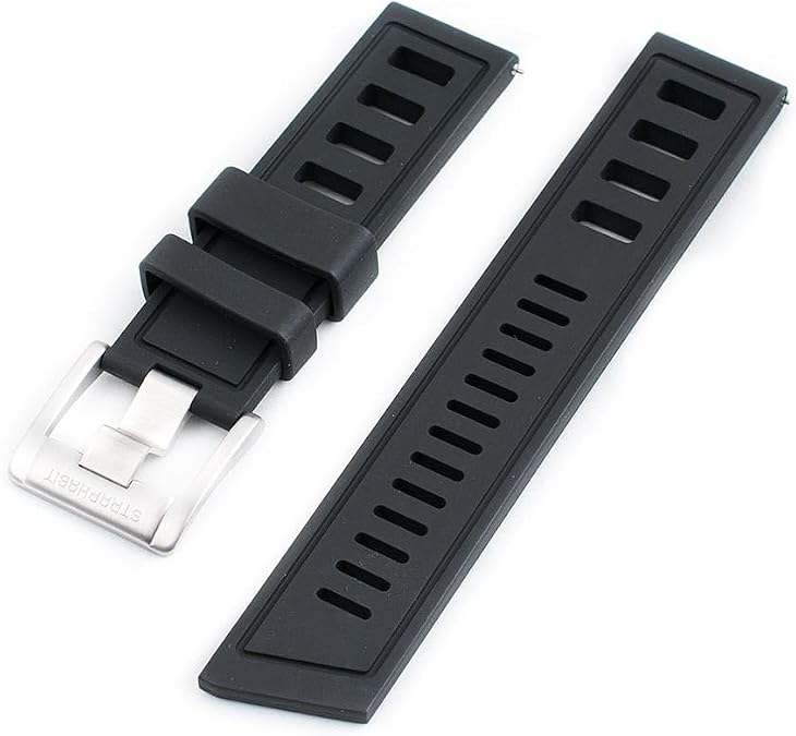 StrapHabit Quick Release Pro Diver Rubber Watch Strap Band FKM 20mm 22mm