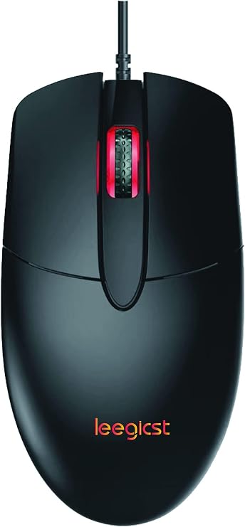 Ergonomic Optical Wired Mouse M102 Wired 3-Button USB Computer Mice for laptops,Chromebook,MacBook,PC Computer (Black)