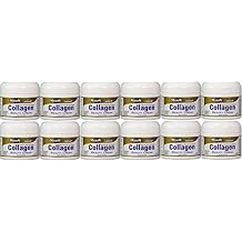 Collagen Beauty Cream Made With 100% Pure Collagen Promotes Tight Skin Enhances Skin Firmness 2 Oz. Jar Pack Of 12