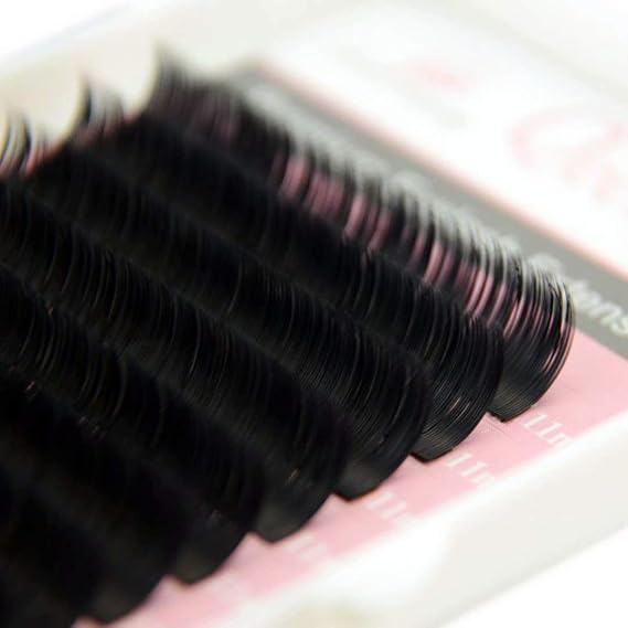Ellipse Eyelash Extension 0.15 CC Curl 11mm Flat Eyelashes False Mink Individual Eyelash Extension Professional Salon Used by Qeelasee