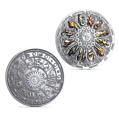 Twelve Constellations Colorful Challenge Coin Lucky Coins