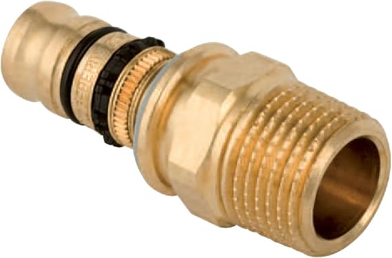 Geberit Mepla Transition Nipple 16 x 1/2 Inch AG Transition Press Fitting