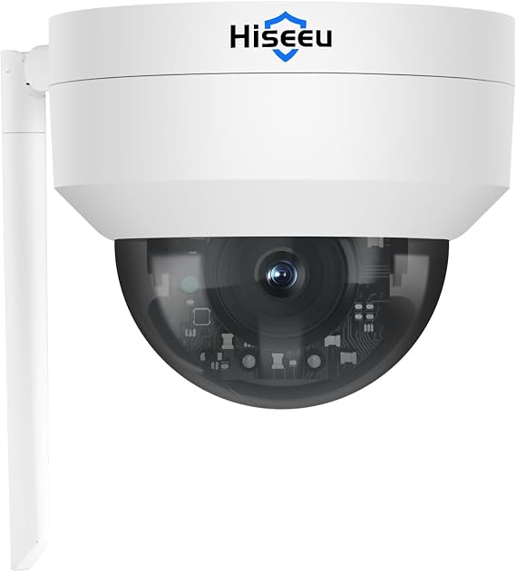 Hiseeu 5MP PTZ Wireless Security Camera Outdoor, Compatible NVR System