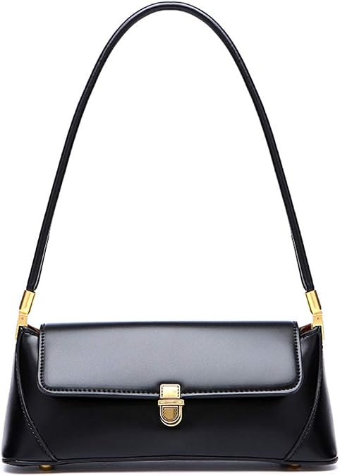 zhongningyifeng Small Clutch Shoulder Bag for Women Leather Mini Tote Handbag Purse with Buckle Closure