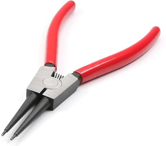 Utoolmart External Snap Ring Pliers 7 Inch Straight Retaining Ring Pliers Precision Circlip Pliers 1Pcs