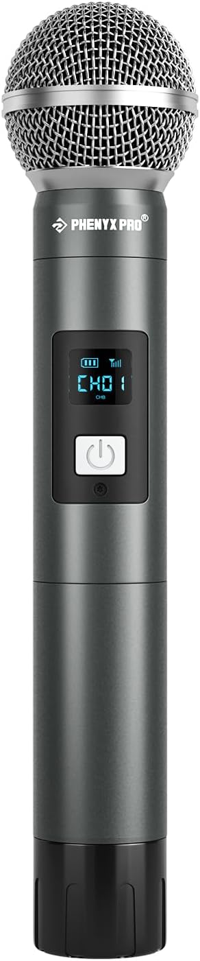 Phenyx Pro Portable 900 MHz UHF Handheld Mic Transmitter PWH-P-900