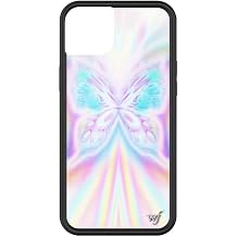 Wildflower Cases - Compatible with iPhone 13 | Protective Black Bumper, 6.5ft Drop Test Certified, Women Owned Small Business | Purple, White, Aura, Modern, Trendy, Cute | Manifest