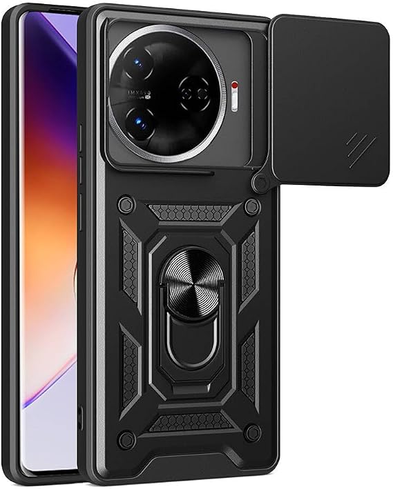 UnDePlus Tecno Camon 30 Pro 5G ile uyumlu Kılıf Kamera Korumalı Zırh Tank Sürgülü Vega Kapak
