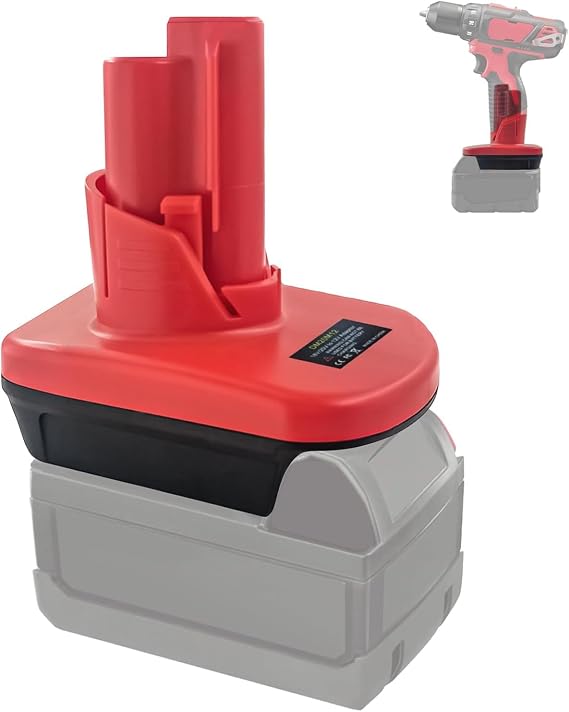 TPDL 18V to 12V for Milwaukee Battery Adapter, for M18 to M12 Converter Use for 12V Tools