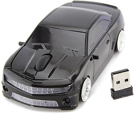 Optik Mouse 2.4GHz Ergonomik Kablosuz Chevi Bumblebee Araba Şeklinde Siyah