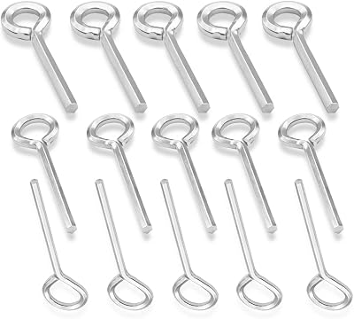 Ruipaba 15 PCS White Standard Hex Dogging Key with Full Loop Kit18 inch, 532 inch, 732 inch for Push Rod Panic Exit Equipment