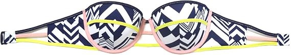 Victoria's Secret The Flirt Bandeau Swim Top (34B, Blue White)
