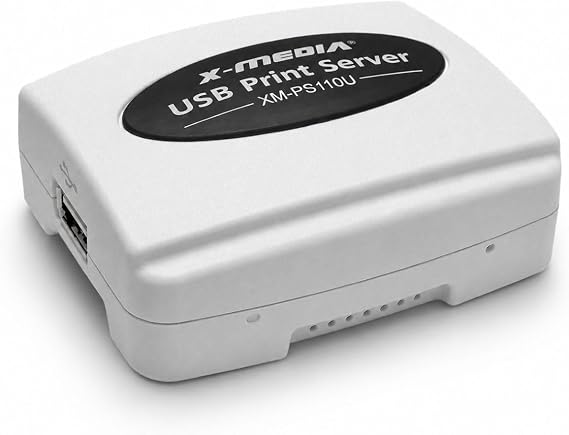 X-MEDIA XM-PS110U 1-Port 10/100Mbps Fast Ethernet USB Print Server | USB 2.0 Port Network Print Server