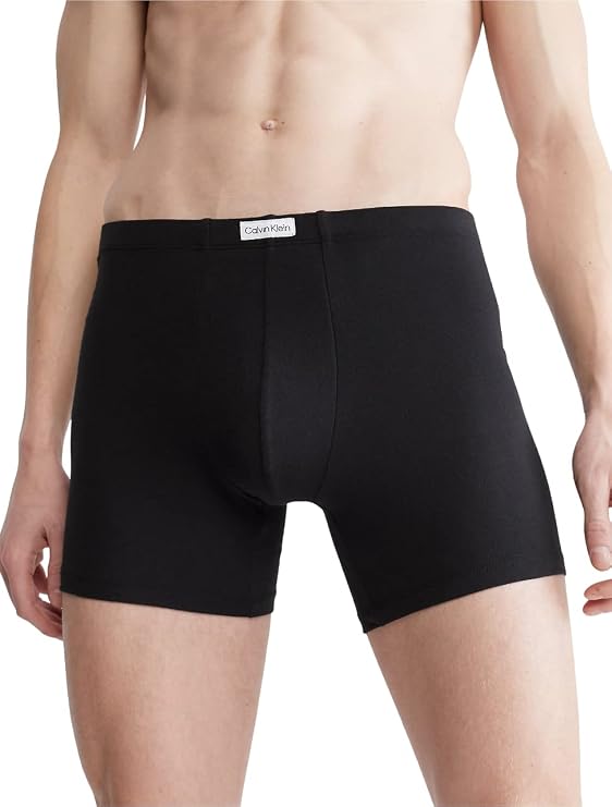 Calvin Klein Pure Cotton Stretch 3-Pack Boxer Brief Black Medium