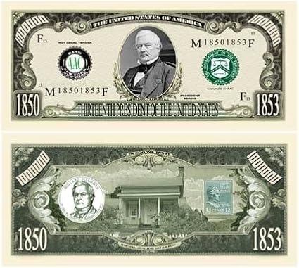 Millard Fillmore Million Dollar Bill Case Pack 100