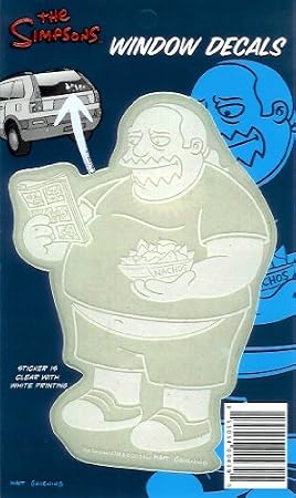 Comic Book Guy Simpsons Family Car Window Sticker Decal