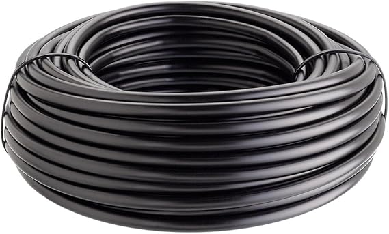 Claber Feeding Tube 20 m, 1/4" (4-6 mm) Black Flexible PE Tube