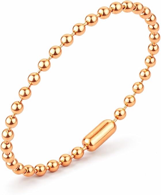 Pure Copper Bracelet for Men and Women Natural Wellness Jewelry Single or Double Strand Options 7.5" or 15" Length