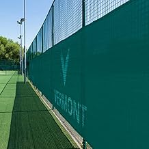 Vermont Tennis Court Privacy Screen 90% Shade | 6 x 60 or 6 x 40 Tennis Court Wind Screen Shade Cover Green, Navy or Black [Optional Logo]