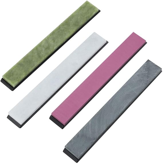 Diamond Sharpening Stones with Base for Fixed Angle Grit Knife Sharpener 4Pcs, Steel Grinding disc