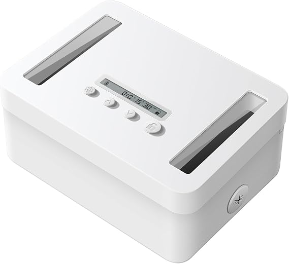 VAYDEER Time Locking Container, Metal Time Lock Box, Smartphone Lock Box, Abstinence Box, Free Yourself from Phone, Game, SNS, and Snack Temptations, Improves Mental Health, Time Locking Container