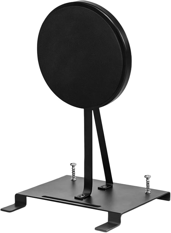 Double Bass Drum Practice Pad, Metal Kick Pedal Pad with Secure Screw Connections - Perfect for Drummers of All Levels - 8.9 X 8.9 X 14.6 Inches - Great Gift for Musicians