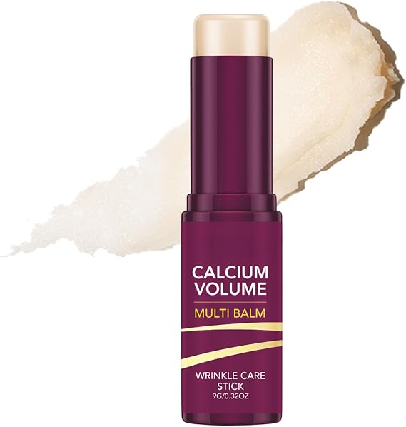 Calcium Multi Balm Stick,Cemenrete Calcium Multi Balm Collagen Face Cream,Calcium Korean Moisturiser,Hydrating CalciumBalm Stick for Glowing Skin,Collagen Wand Face Moisturizer for Eyes,Neck