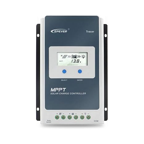 EPEVER® 30A MPPT Solar Charge Controller 12V/24V Auto Identification with LCD Display for Communication Base Stations and Household Systems - Tracer 3210AN