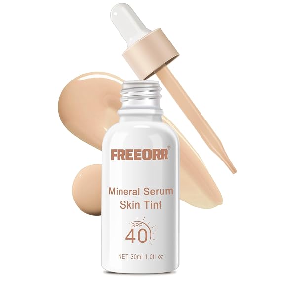 Serum Skin Tint SPF 40, Dewy Finish Tinted Serum Foundation Infused with Hyaluronic Acid + Niacinamide, Hydrating, Smoothing & Refining Skin, Buildable Lightweight Cover, Classic Ivory