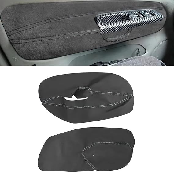 for VW Golf 4 MK4 Bora Jetta 1998 1999 2000 2001 2002 2003 2004 2005 Only LHD 4 Doors Armrest Panel Suede Leather Cover Trim (Front 2pcs)