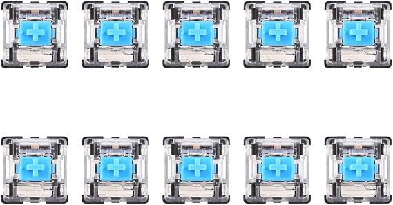 10 PCS 3 Pin Keyboard Switch Blue Switch Replacement Cherry MX Mechanical Keyboard
