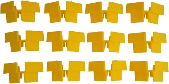 12-Pack Tray for stacker Set for Harvest Right Freeze Dryer, Plastic Vertical Storage Riser to Save Space, Yellow and White(yellow)