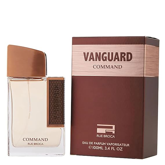 Afnan Rue Broca Vanguard Command Eau De Parfum for Men, 3.4 Oz