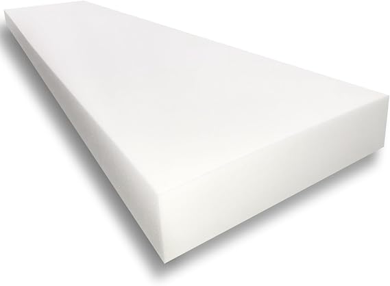 FoamTouch 3" Height x 32" Width x 75" Length Camper/RV bunk Mat (Foam Only) White -No Cover