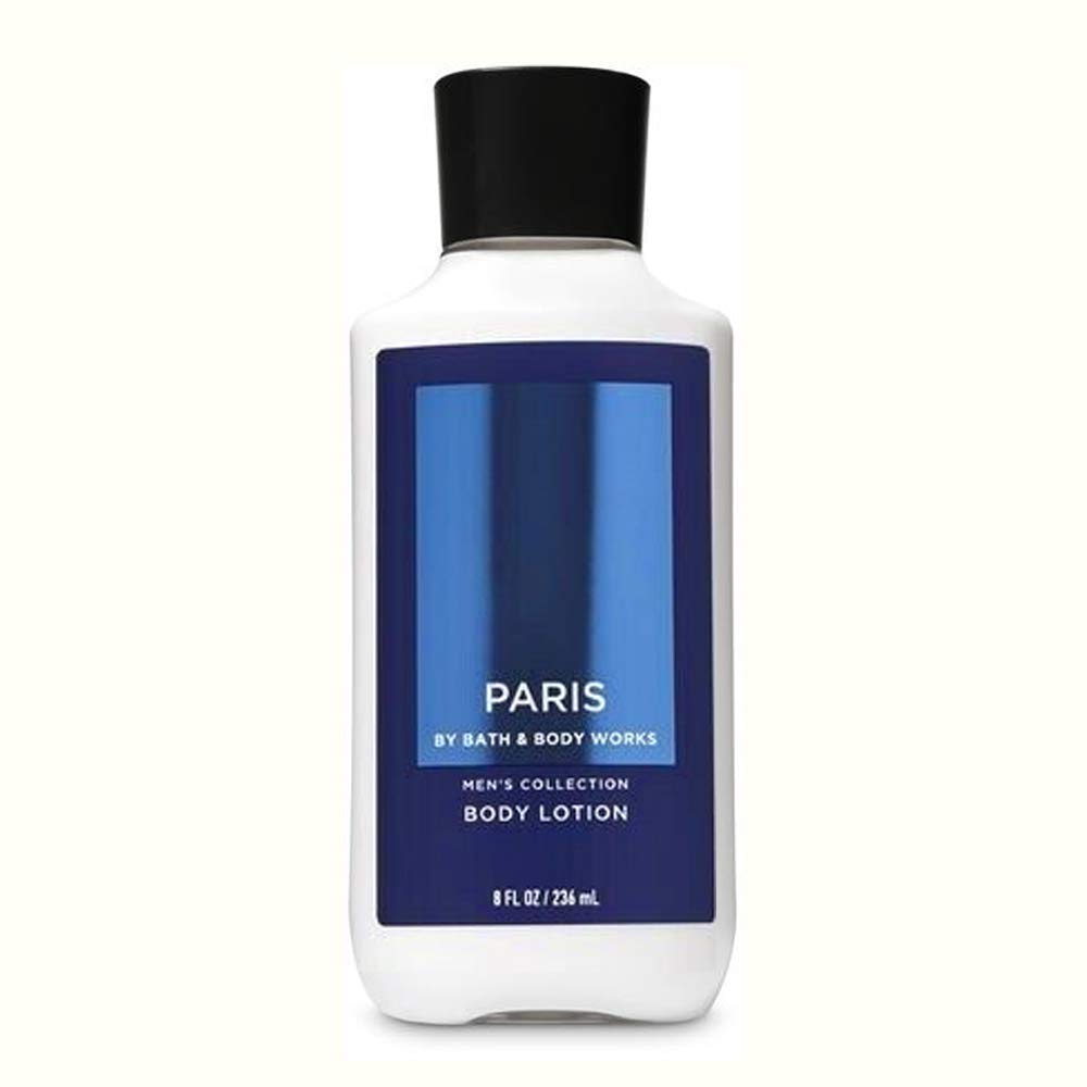 Bath and Body Works Mens Collection Paris Lightweight Body Lotion Super Smooth 16 hr Moisture with Shea Butter and Vitamin E 8 fl oz  236 ml
