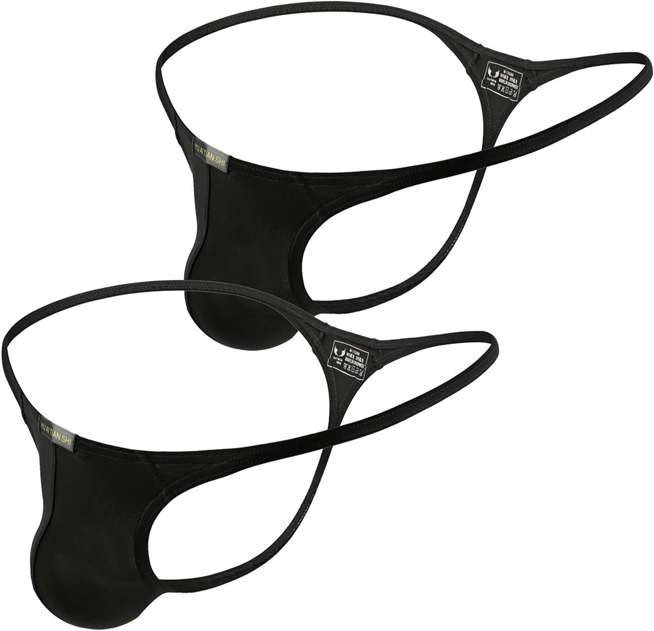 Men's Thong Underwear G-String Bulge Pouch Bikini T-back Underwear Low Rise Brief
