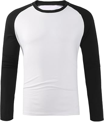 Shirts for Men Big and Tall Shirt Long Sleeve Crewneck Tees Fashion Lightweight Tops Casual Comfortable Tee