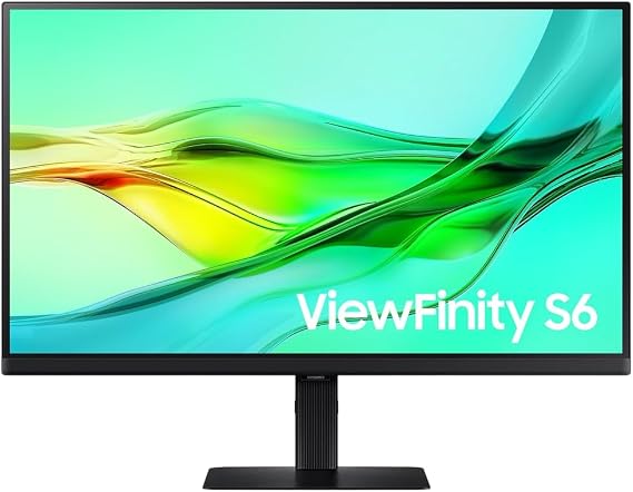 Samsung ViewFinity S6 S60UD, 32" inç QHD Monitör, 2560 x 1440, 5ms, IPS, 100Hz, HDR10, USB-C, KVM, Pivot ayarı, LS32D600UAUXUF