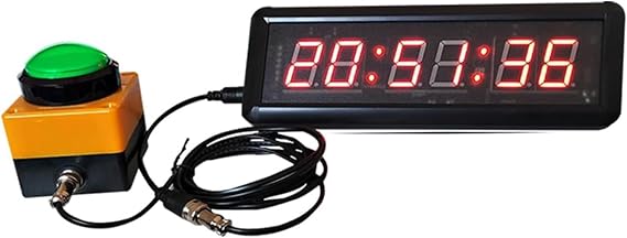 LED Interval Training Timer, 5-in-1 Countdown Clock with Stopwatch, Alarm, Multifunctional Game Timer for Speed Races & Workouts