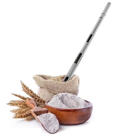 YJINGRUI 25mmx0.5m Stainless Steel Grains Sampler Sampling Probe Granule Solid (3slots)