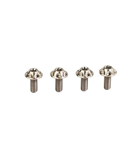SILCA Titanium Water Bottle Cage Screws - Set of 4, M5x12mm