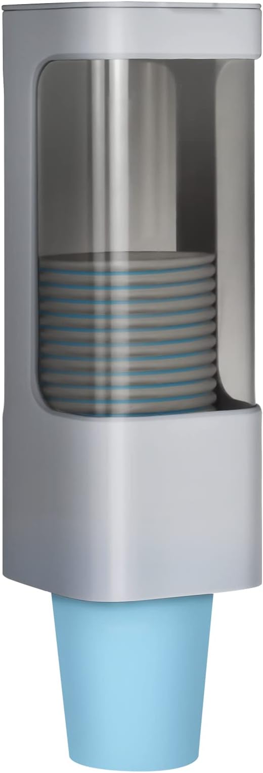 LBTING Water Cooler Cup Dispenser, Fit 3oz - 5oz Small Cups, Gray